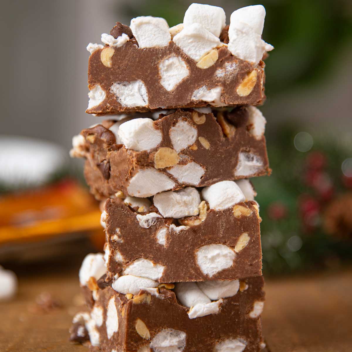 CHOCOLATE Peanut Marshmallow Fudge (~120-130g/order)
