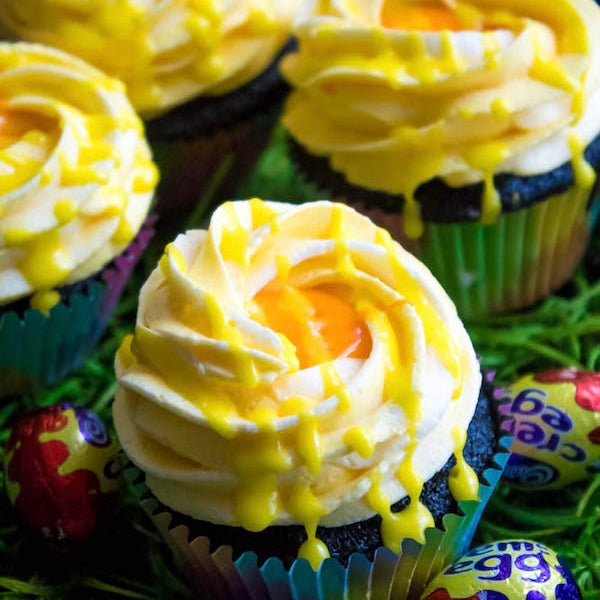 Chocolate Creme Egg Cupcakes (2/order)