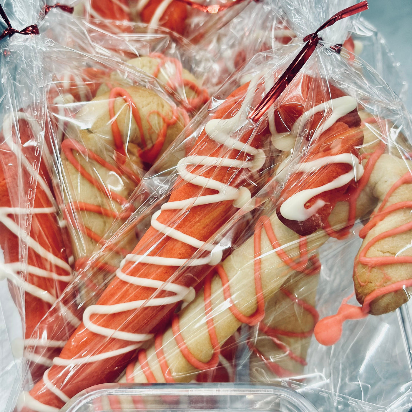 Candy Cane "Sugar" cookies (Retail only; 2/pkg; MSRP $7.99)