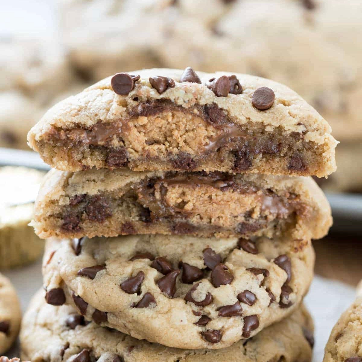 Colossal Peanut Butter Cup STUFFED Cookie (125g)