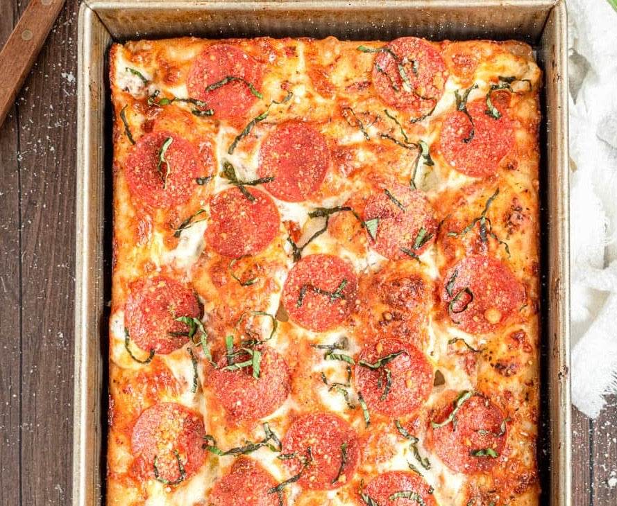 Keto Focaccia PIZZA: Lasagna Pepperoni (2 sizes)