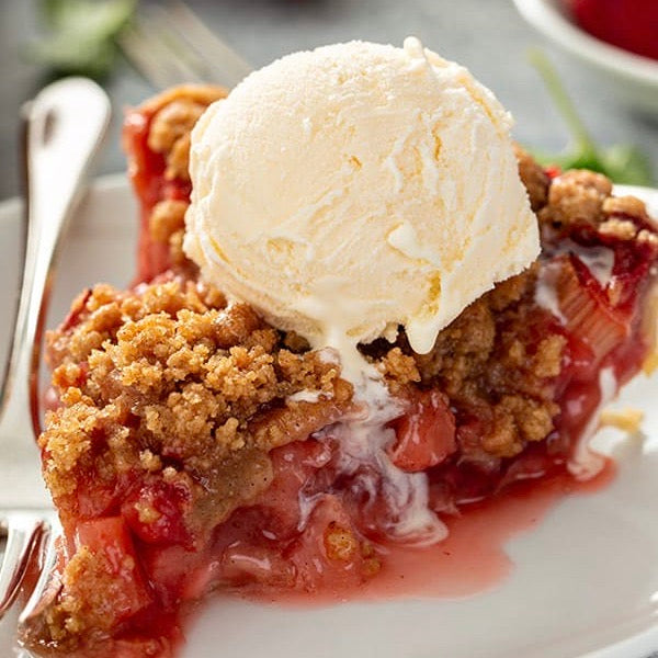 Strawberry Rhubarb Pie (8" pie)